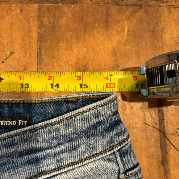 Judy Blue Jeans 11/30 Boyfriend Fit Distressed Stretch Denim Women Medium/Dark - Picture 7 of 9